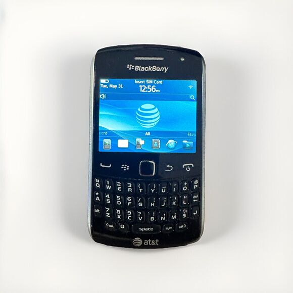 BlackBerry Curve 9360 - Black (AT&T) GSM Qwerty Keyboard With Box And Cases - Picture 1 of 9
